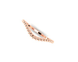Custom design) curvetured balls eternity wedding band