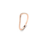 Custom design) curvetured balls eternity wedding band