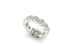 4mm RBC Lab Grown Diamond Bezel Set Eternity Band