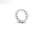 4mm RBC Lab Grown Diamond Bezel Set Eternity Band