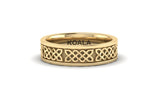 Forever Love Celtic Knot wedding band solid rose gold yellow gold white gold men's wedding ring