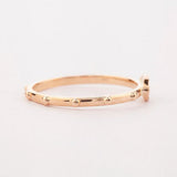 St Angelo Cross Rosary Ring Solid 14k Yellow , Rose gold Ring