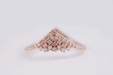 Unique wedding band white diamond rose gold yellow gold white gold daily band ring