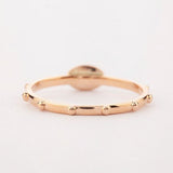 St Angelo Cross Rosary Ring Solid 14k Yellow , Rose gold Ring