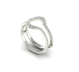 Vintage Jacket Style Wedding Band, 14k Solid gold Hand Made ring
