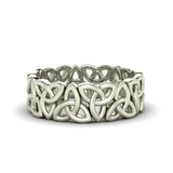 Celtic men's ring Eternity wedding band