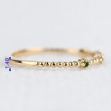 Vintage Blue diamond stackable, daily band ring rose gold yellow gold wedding band