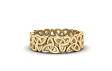 Celtic men's ring Eternity wedding band