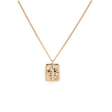 Vintage & Antique Shield Pendant, Fleur-de-lis 14k solid rose gold daily necklace
