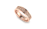 Forever Love Celtic Knot wedding band solid rose gold yellow gold white gold men's wedding ring