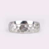 Handmade Hammering Textured Wedding Band Vintage Solid gold Men'`s  Ring