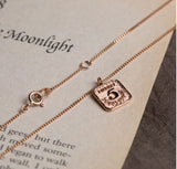 Liberty 5 lucky pendant solid 14k rose gold daily coin necklace