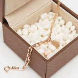 Art Deco Link and chain , Vintage Coin Charm Bracelet, 14k Solid Rose Gold Daily Bracelet