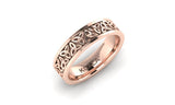 Celtic Knot wedding band solid rose gold yellow gold white gold men's wedding ring