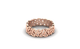 Celtic men's ring Eternity wedding band