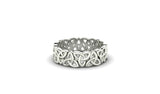 Celtic men's ring Eternity wedding band