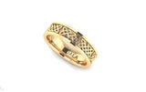 Forever Love Celtic Knot wedding band solid rose gold yellow gold white gold men's wedding ring