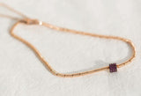 Special Coil link Solid 14k Gold Purple Diamond Luxury Bracelet