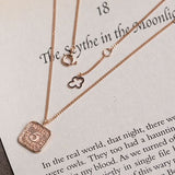 Liberty 5 lucky pendant solid 14k rose gold daily coin necklace