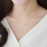 blue star daily necklace, met finished oval shape Solid 14k rose gold blue diamond pendant, necklace