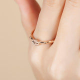 St Angelo Cross Rosary Ring Solid 14k Yellow , Rose gold Ring