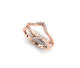 Vintage Jacket Style Wedding Band, 14k Solid gold Hand Made ring