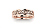 Celtic Knot wedding band solid rose gold yellow gold white gold men's wedding ring