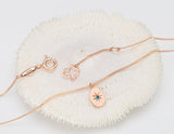 blue star daily necklace, met finished oval shape Solid 14k rose gold blue diamond pendant, necklace