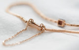 Special Coil link Solid 14k Gold Purple Diamond Luxury Bracelet